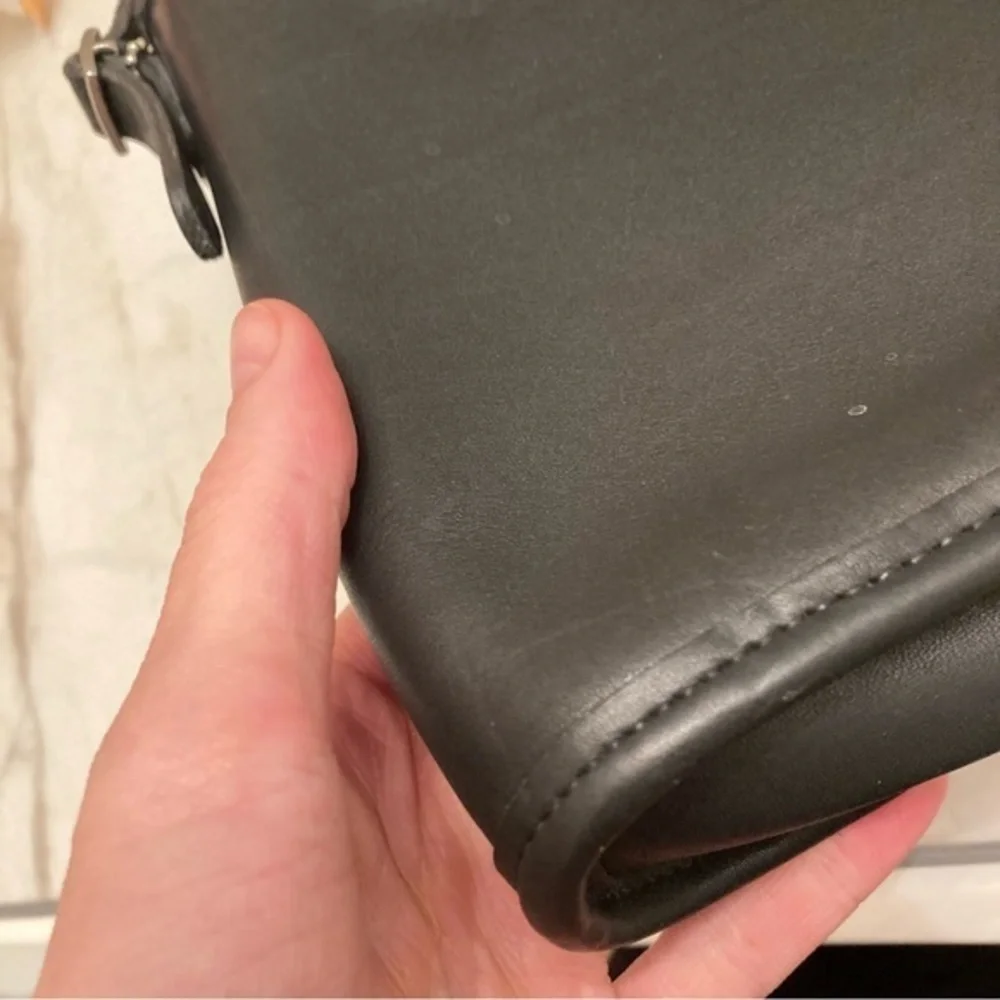 Coach black mambo crossbody bag rare nickel hardware